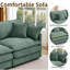 102” Oversized Modular Sectional Sofa, U Shaped Cloud Couch Set, 3-seater Comfy Chenille Couches With 1 Movable Ottomans, Diy Combination For Living Room