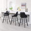 Tabouret de comptoir pivotant rembourré en cuir avec pieds en métal (ensemble de 3)-1062417567-1062960129-1062960132