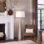Alps Steel Floor Lamp, Warm Grey