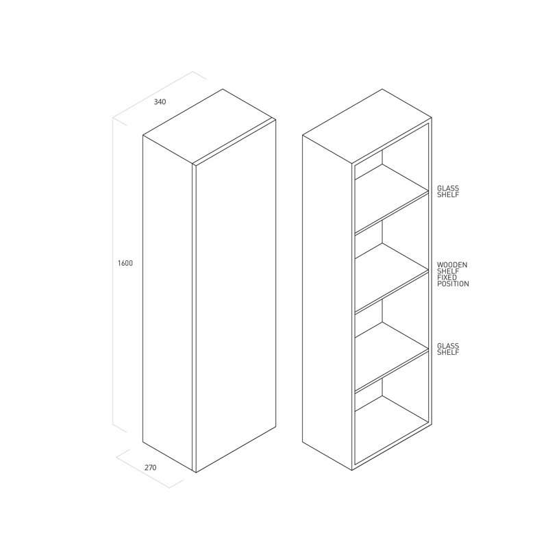 Gearleen Linen Cabinet, Ash Oak