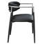 Fauteuil Gavan 2 pièces, similicuir noir