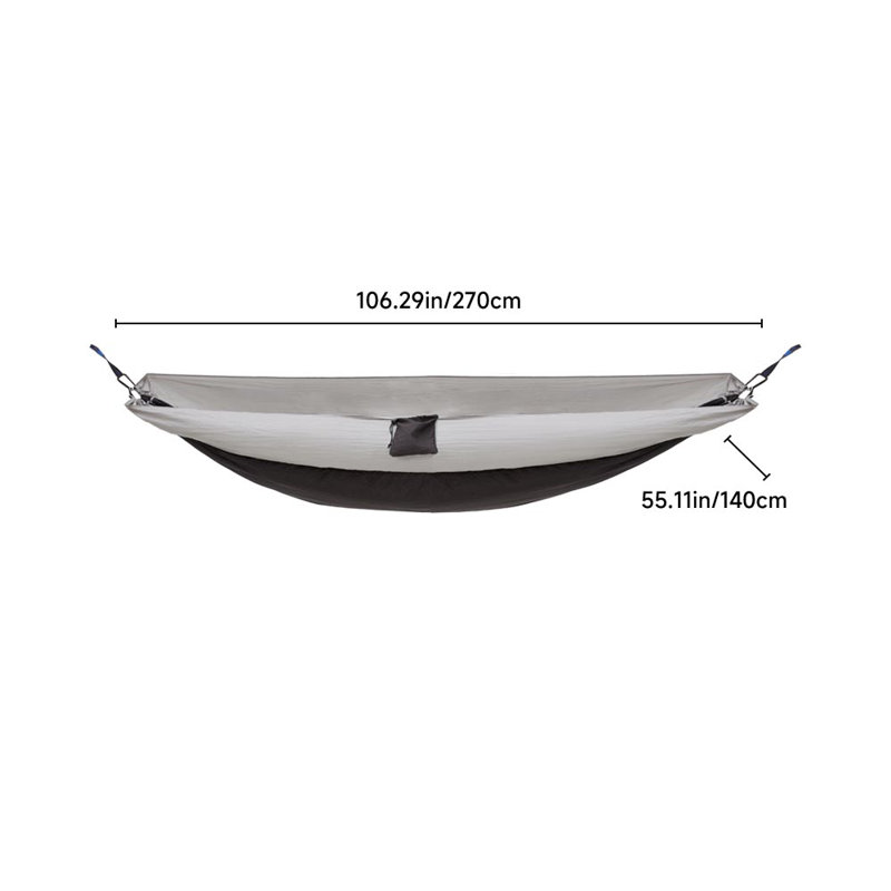 Outdoor Portable Nylon Black Hammock