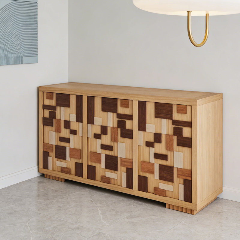 Buffet luxueux style français, H 31,5 po x l 55,1 po x P 15,7 po