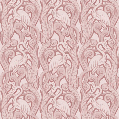 Deco Heron - Wallpaper