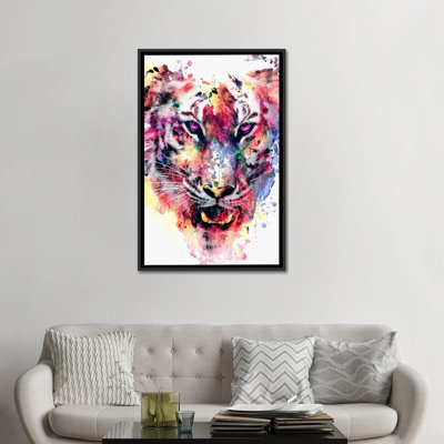 « eye of the tiger », impression sur toile