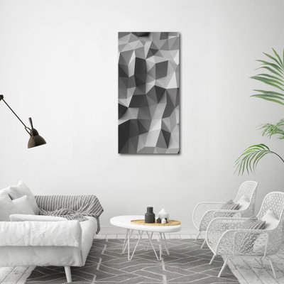 Abstraction Triangles - Wrapped Canvas Print