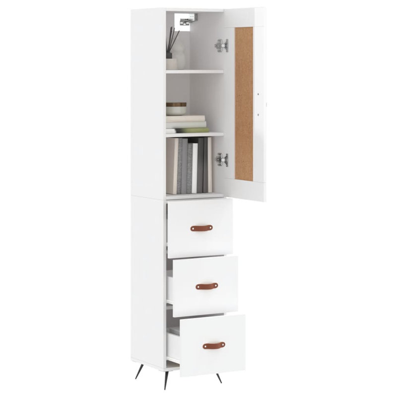 34.5cm Sideboard, High Gloss White