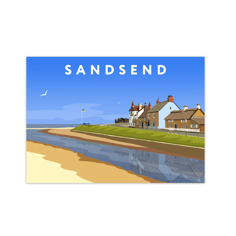Sansend Yorkshire by Richard O'Neill - Print, Unframed, 59.4cm H x 84.1cm W x 3cm D