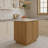 Brookline Kitchen Island 36" White Quartz Countertop