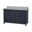 Ensemble de meuble-lavabo simple 60 po Maven avec comptoir gris marine et comptoir en marbre de Carrare-1220726210