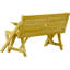 Anduela Solid Wood Pine Outdoor Bench