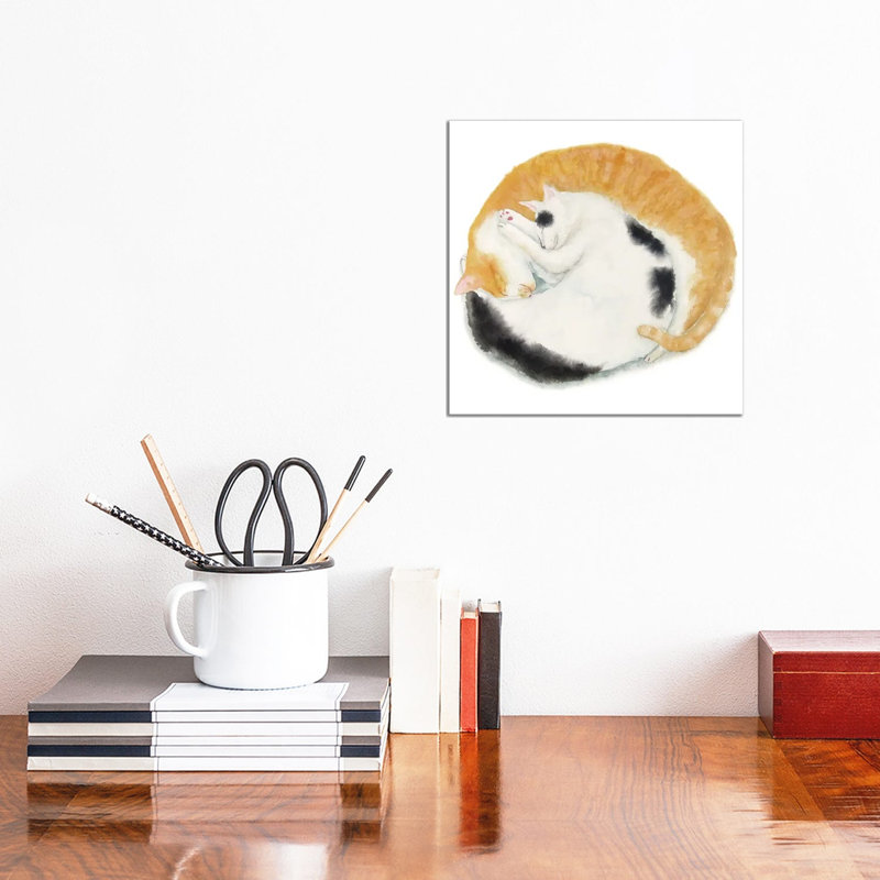 Two Sleeping Friends by Alexey Dmitrievich Shmyrov - Wrapped Canvas Gallery-Wrapped Canvas Giclée, 30.48 cm H x 30.48 cm W