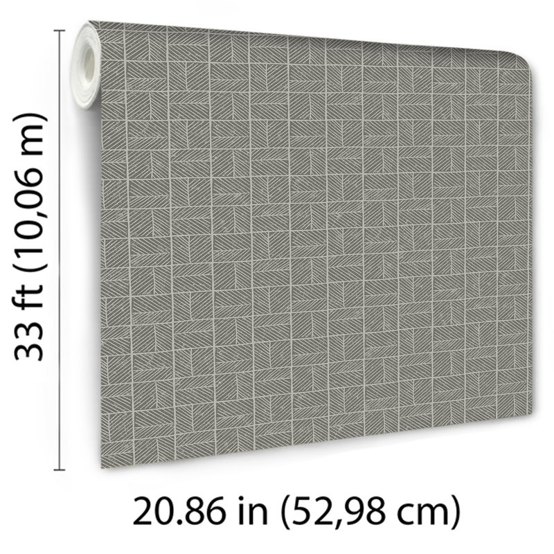 Papier peint gris Carimbo, Gris