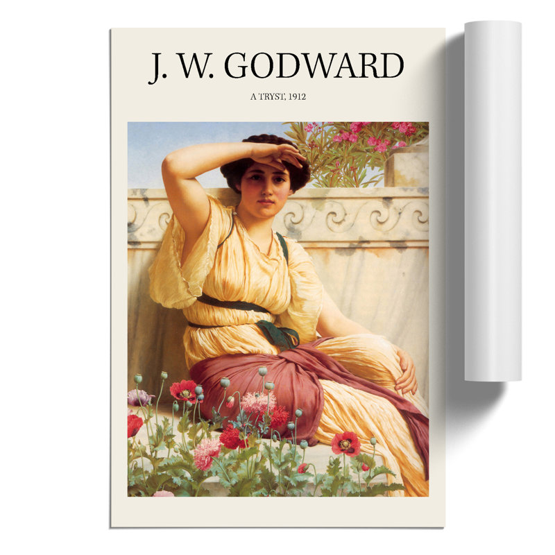 A Tryst Print by John William Godward - Frameless Print, 30cm H x 21cm W x 0.1cm D