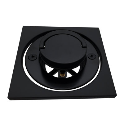 3-9/16" Roman Bathtub Drain Trim with U-Shaped Flip Up Pull Handle and 4-1/4" Tile Square