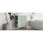 Meuble-lavabo vert: armoire combinée avec lavabo en céramique | rangement à gauche, conception peu encombrante (106 caractères)