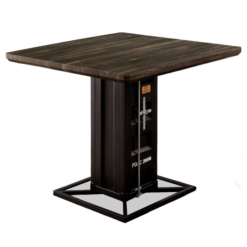 Hellman Square with Steel Base Dining Table