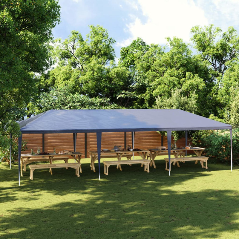 Abri pour événements en polyéthylène bleu 13,1 x 29,5 pi