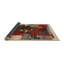 Tapis abstrait rouge / bleu / beige Adalena-1907142995
