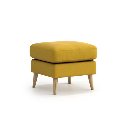 Lindel 50cm Wide Square Solid Colour Standard Ottoman