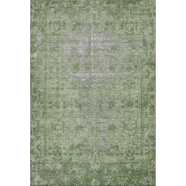 Premium Machine Washable Larock AMF1228 Global Rug