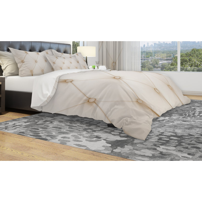 Ensemble de housse de couette en cuir de luxe en losange de luxe en forme de designart colo