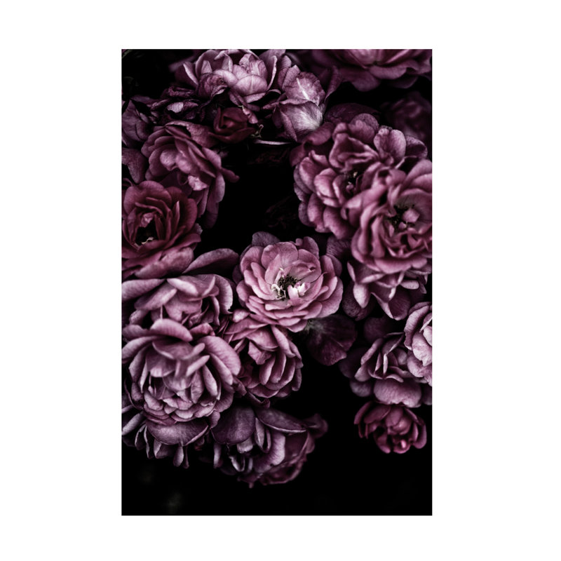 Art sur toile, Roses marines Bohmer, H 19 po x l 12 po