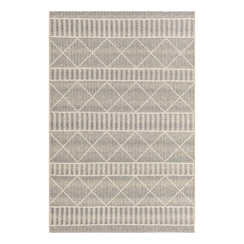 Tapis rayé intérieur / extérieur Azed, Rectangle 5 pi 3 po x 8 pi
