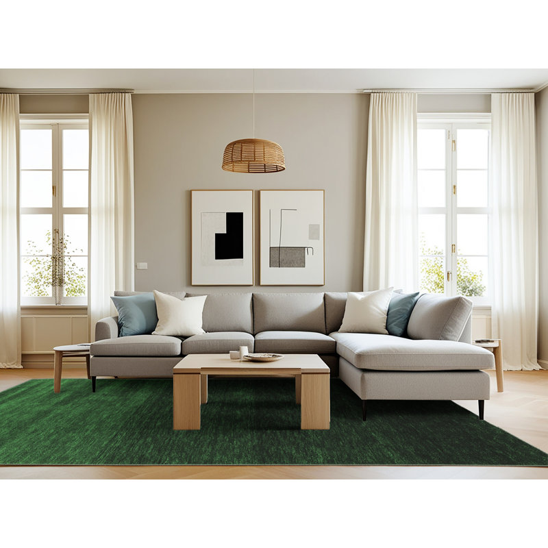 Washable Abstract Indoor Rug, Rectangle 8' x 10'