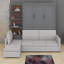 Grand lit escamotable avec tablettes-1263428052