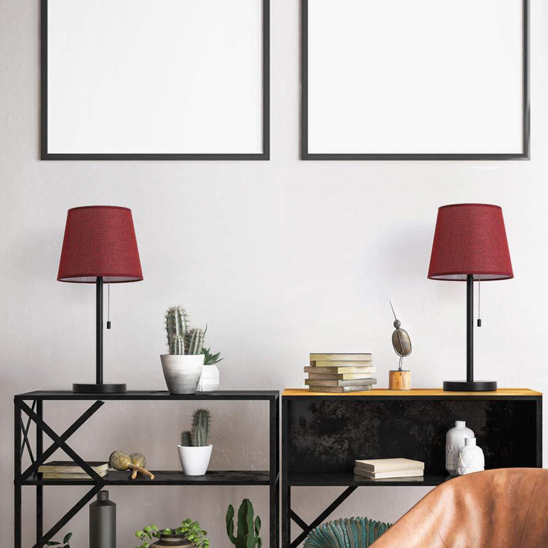 Lampe de chevet noire 20,3 po Allrud
