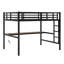 Metal Loft Bed With Power Outlet And LED Lighted