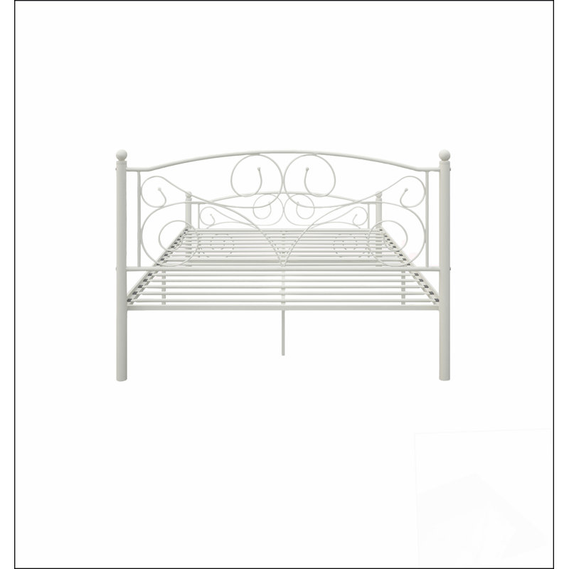 Structure de lit robuste en métal avec support renforcé pour une durabilité et une longévité maximales dans n'importe quelle chambre à coucher.