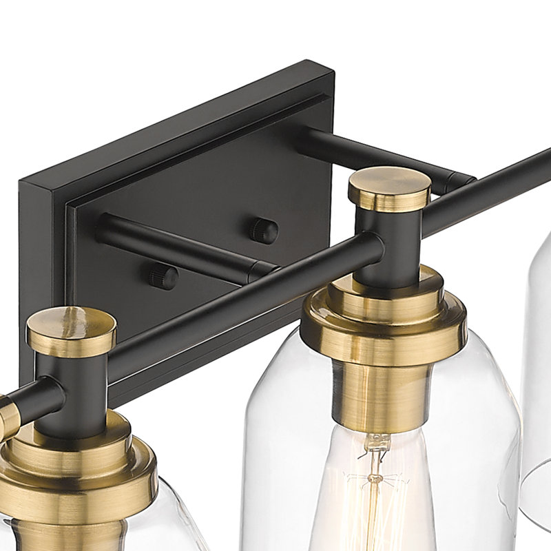 Vas 3 - Light Dimmable Vanity Light, Black/Gold