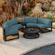 Bergeron 4 - Person Patio Conversation Sets with Cushions
