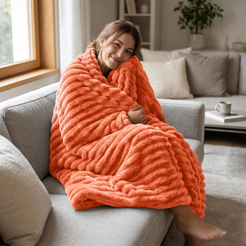 Throw Blanket, Rust