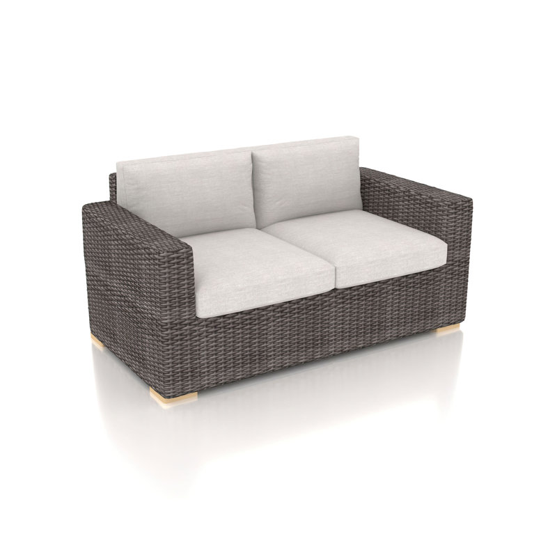 Dune Outdoor 2 - Seat Loveseat, Cast Silver Sunbrella®