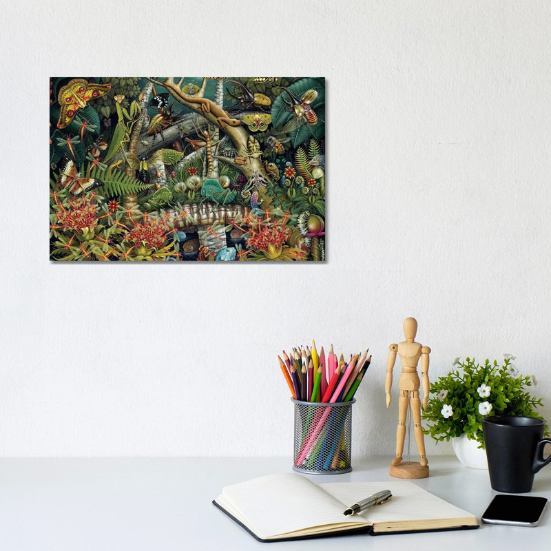 Mantis Mundi by R.S. Connett - Wrapped Canvas Print, 20.32cm H x 30.48cm W x 1.905cm D