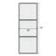 Porte de grange double coulissante en métal et en verre avec quincaillerie d'installation (fermeture en douceur incluse)-98303722-100489300