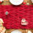 Soft Plush Faux Fur Jacquard Heart Valentine's Day Table Runner, Seasonal Kitchen Dining Table Decoration For Home Party Decor-981528877-981529296
