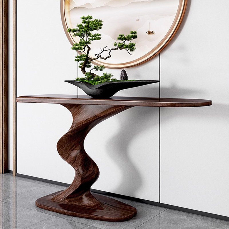 New Chinese-style minimalist console table, 33.86" H x 47.24" W x 14.96" D