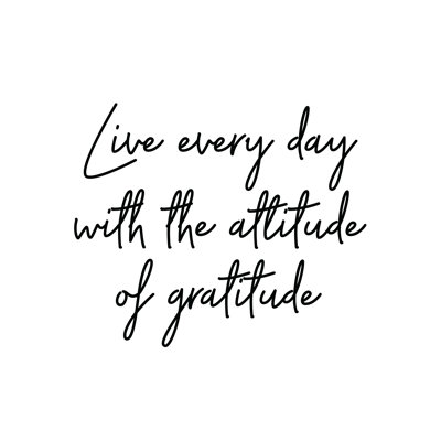 Attitude Or Gratitude - Wrapped Canvas Print