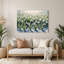 «Botanical Snowdrops», art mural en métal vert-1817483744