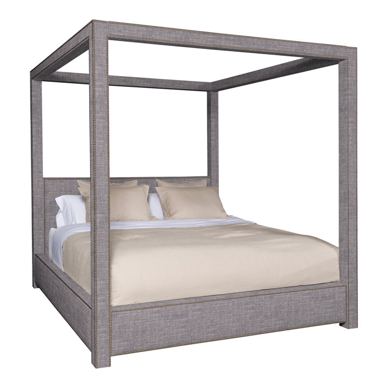 Eastwood By Thom Filicia Upholstered Canopy Bed, No, Queen, Ziggy Ink
