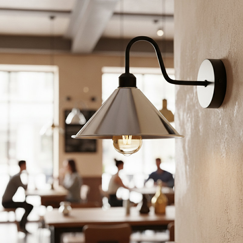 Armed Sconce, Chrome