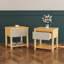 Ensemble de cadre de lit très grand moderne avec 2 tables de chevet, lit plateforme gris clair avec tête de lit et tables de chevet assorties pour la chambre à coucher-345933102-345933101