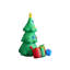 Décoration de Noël gonflable en forme d'arbre