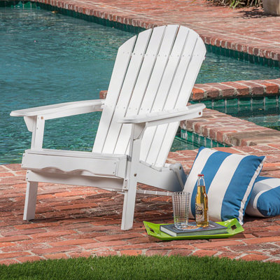 Chaise Adirondack rustique avec design pliable