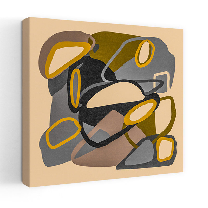 Art contemporain contemporain abstrait, H 18 po x l 18 po
