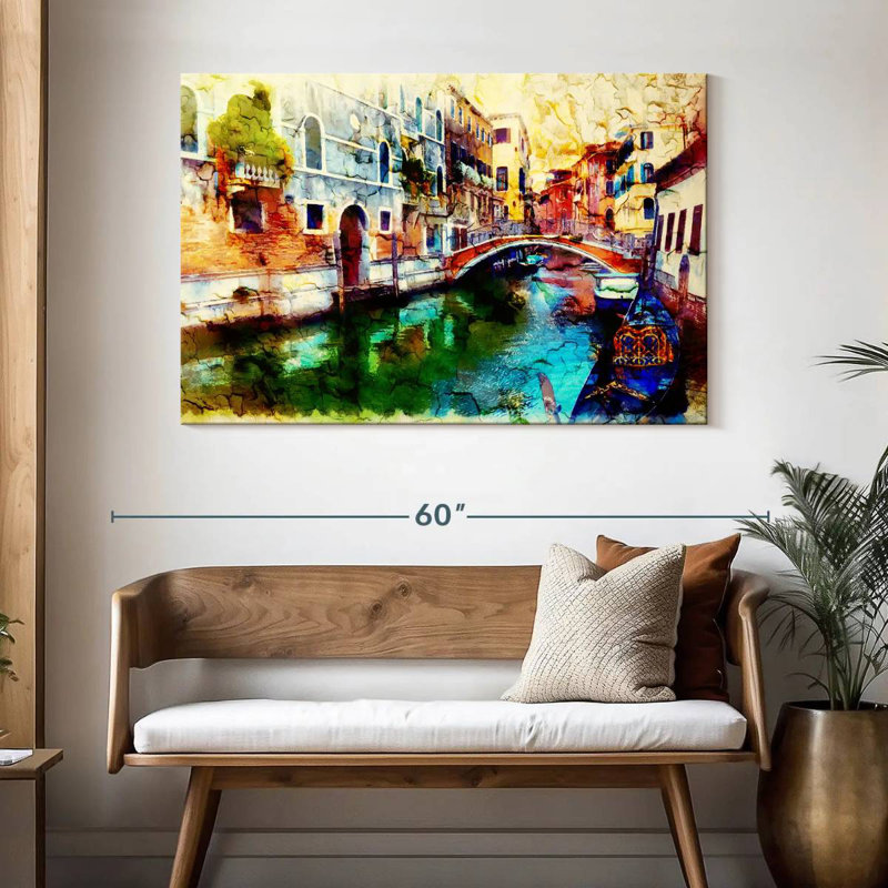 Hannes Memories Of Venice, H 32 po x l 48 po
